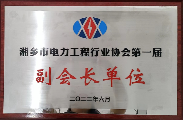 2022年湘鄉(xiāng)市電力工程行業(yè)協(xié)會(huì)第一屆副會(huì)長單位